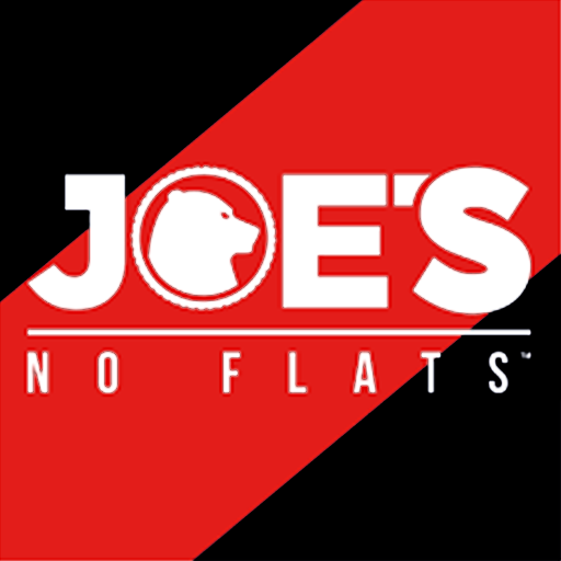 Joe's No-Flats - Keeping You Rolling. Joe's No-Flats logo with the company name in a distinctive font and a bicycle wheel icon incorporated into the letter "O."